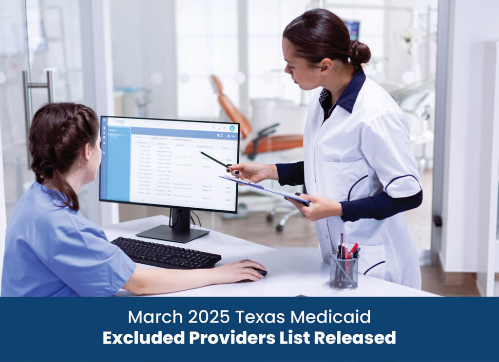 March 2025 Texas Medicaid Excluded Providers List Released